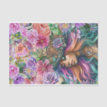 Steampunk Bloemendromen Weefselpapier