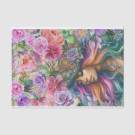 Steampunk Bloemendromen Weefselpapier Tissuepapier