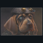 Steampunk Bloodhound Tissuepapier<br><div class="desc">Dit is een AI-afbeelding dat ik heb gemaakt met Midtrip.</div>