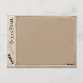 Steampunk Blowfish Mobile Briefkaart (Achterkant)