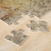  Steampunk Blue Butterflies Moederdag Legpuzzel (Zijkant)