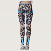 STEAMPUNK BLUE METAL LEGGINGS (Voorkant)