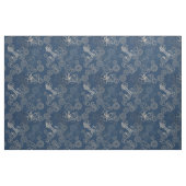 Steampunk blue Octopus Fabric Stof (Fat Quarter)