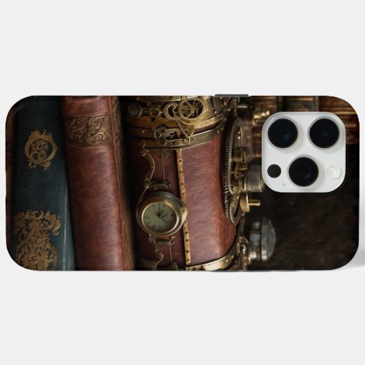 Steampunk  boeken Case-Mate iPhone case (Achterkant (horizontaal))