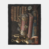 Steampunk  boeken fleece deken (Voorkant)