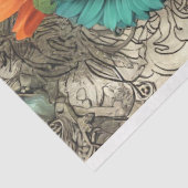 Steampunk Boheemse stijl Lady Decoupage Tissuepapier (Detail)