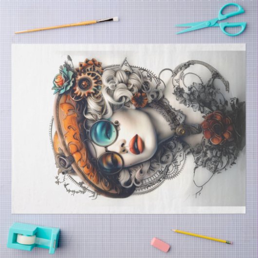 Steampunk Boho Avontuurlijk Cassandrea Decoupage Tissuepapier (Craft)