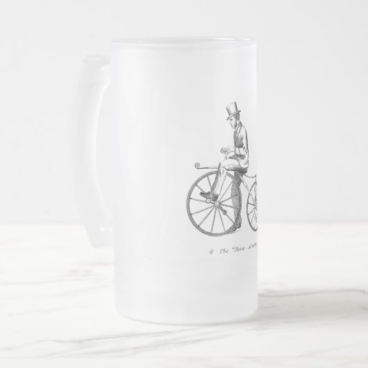 Steampunk Bone Shaker Matglas Bierpul (Voorkant links)