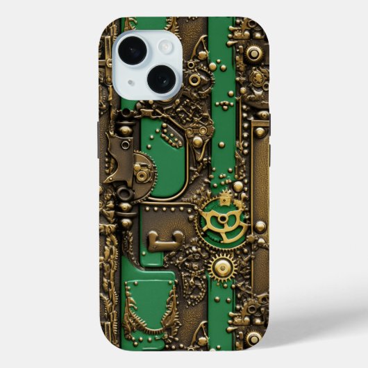 Steampunk Book Industrial Green Case-Mate iPhone Case (Achterkant)
