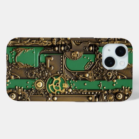 Steampunk Book Industrial Green Case-Mate iPhone Case (Achterkant (horizontaal))