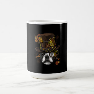 Steampunk Boston Terrier Dog Shirt Steampunk Lover Koffiemok