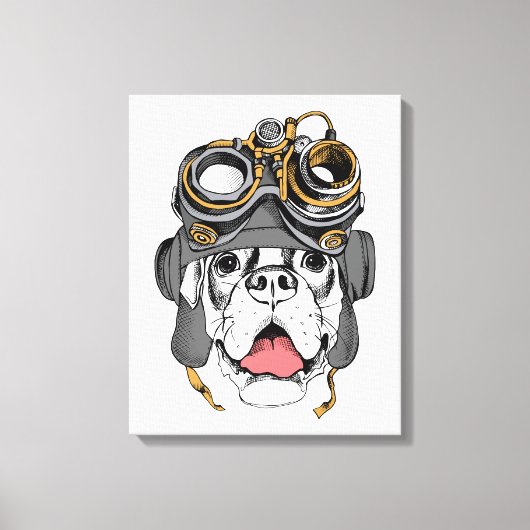 Steampunk Boxer Canvas Afdruk (Voorkant)