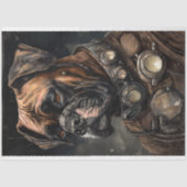 Steampunk Boxer Dog 2 Decoupage papier (Voorkant)