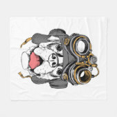 Steampunk Boxer Fleece Deken (Voorkant (Horizontaal))