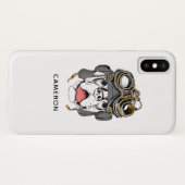 Steampunk Boxer | Jouw namen toevoegen Case-Mate iPhone Case (Achterkant (horizontaal))