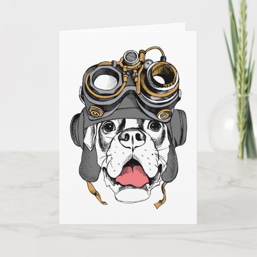 Steampunk Boxer Kaart (Voorkant)