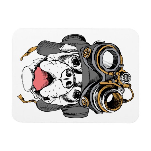 Steampunk Boxer Magneet (Horizontaal)