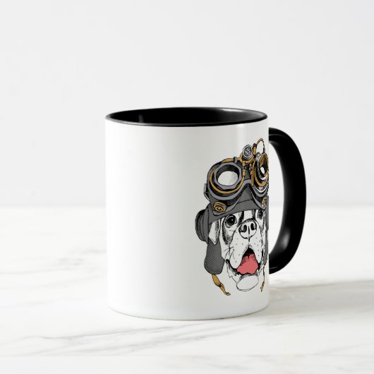 Steampunk Boxer Mok (Voorkant rechts)