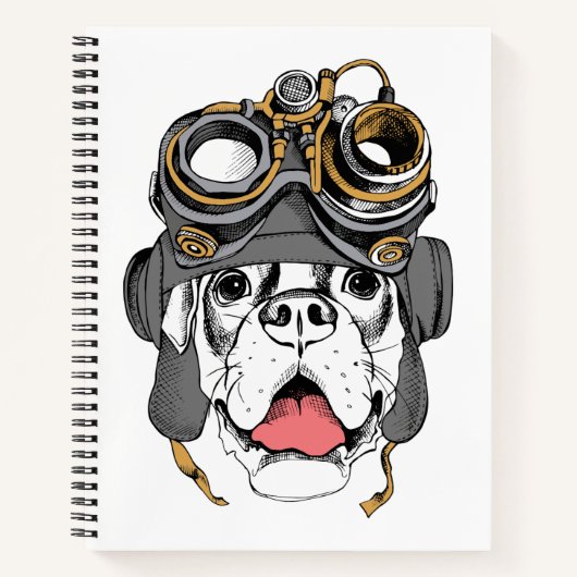 Steampunk Boxer Notitieboek (Voorkant)