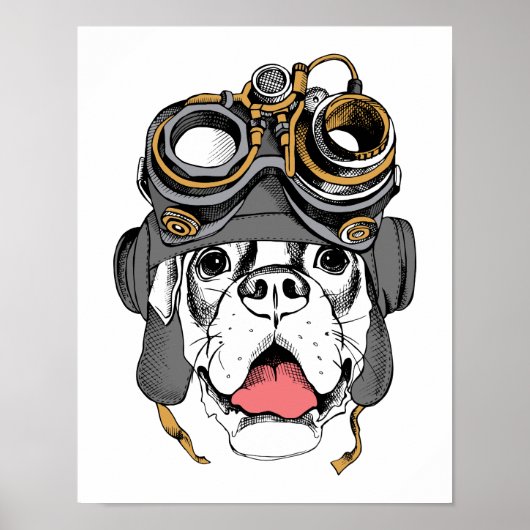 Steampunk Boxer Poster (Voorkant)