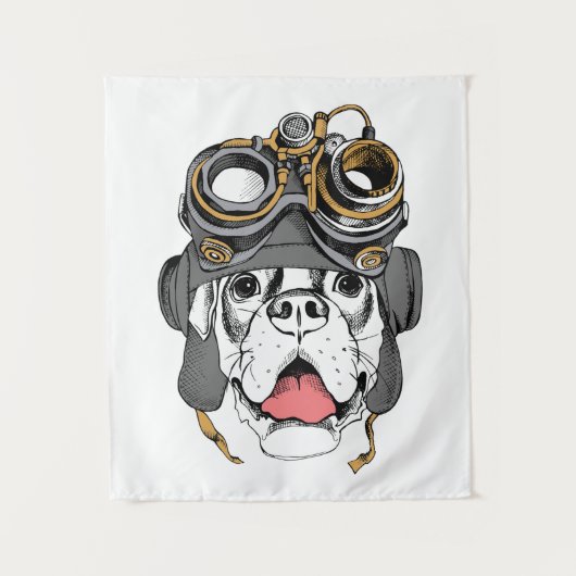 Steampunk Boxer Wandkleed (Voorkant)