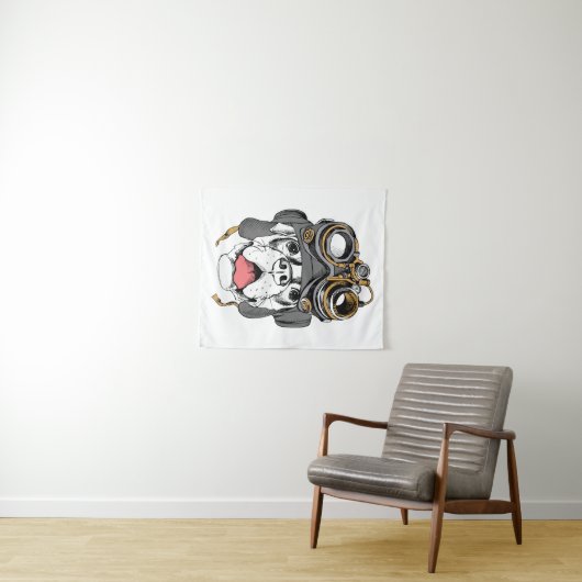 Steampunk Boxer Wandkleed (In Situ (horizontaal))