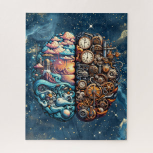 Steampunk brainstormpuzzel legpuzzel