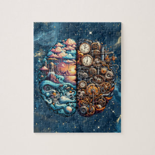 Steampunk brainstormpuzzel legpuzzel