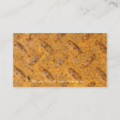 Steampunk Brass Bord Metal-effect Visitekaartjes (Achterkant)