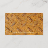 Steampunk Brass Bord Metal-effect Visitekaartjes (Achterkant)