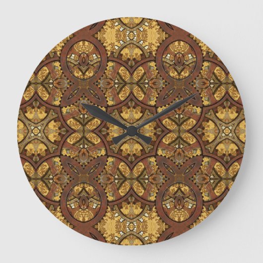Steampunk Brass Cogs en Gears Grote Klok (Voorkant)