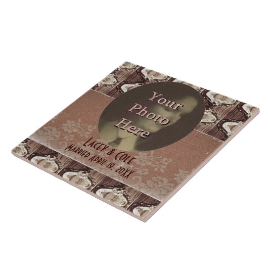 Steampunk Brass & Lace Tegeltje (Zijkant)