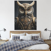Steampunk Brass Sentinel Canvas Afdruk (Insitu (Slaapkamer))