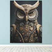 Steampunk Brass Sentinel Canvas Afdruk (Insitu (Houten vloer))