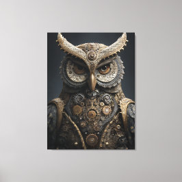 Steampunk Brass Sentinel Canvas Afdruk