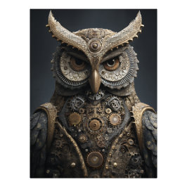 Steampunk Brass Sentinel Foto Afdruk