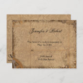  Steampunk Bride RSVP Briefkaart (Voorkant / Achterkant)