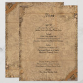 Steampunk Bride Wedding Menu (Voorkant / Achterkant)