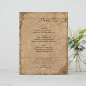 Steampunk Bride Wedding Menu (Staand voorkant)