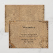  Steampunk Bride Wedding Reception Kaart (Voorkant / Achterkant)