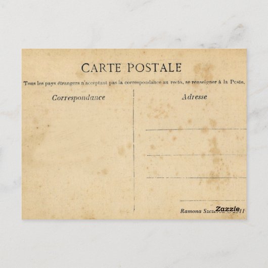 Steampunk Briefkaart (Achterkant)