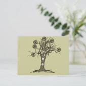 steampunk briefkaart (Staand voorkant)