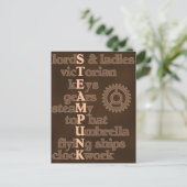 Steampunk Briefkaart (Staand voorkant)