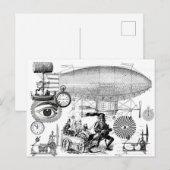 Steampunk Briefkaart (Voorkant / Achterkant)
