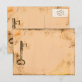 Steampunk briefkaart (Voorkant / Achterkant)