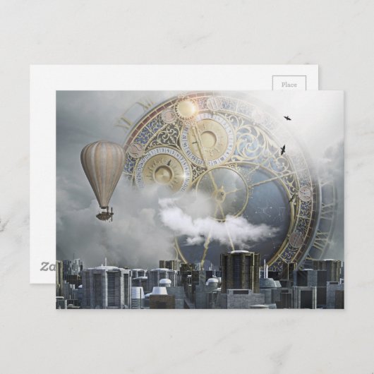 Steampunk Briefkaart (Voorkant / Achterkant)