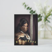 Steampunk Briefkaart (Staand voorkant)