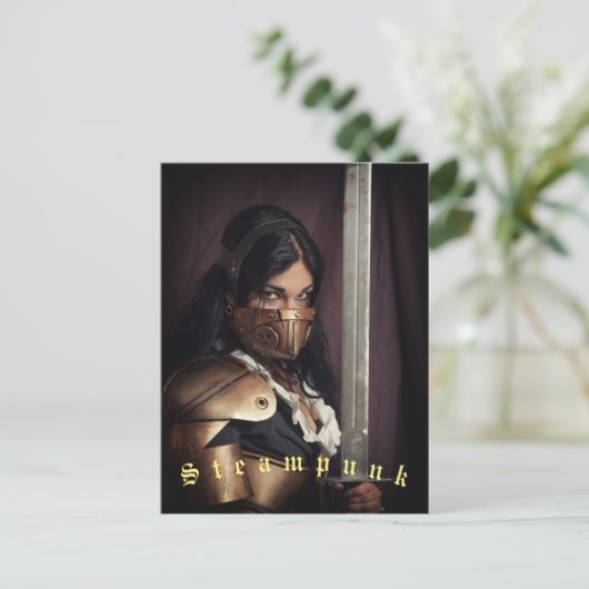 Steampunk Briefkaart (Staand voorkant)