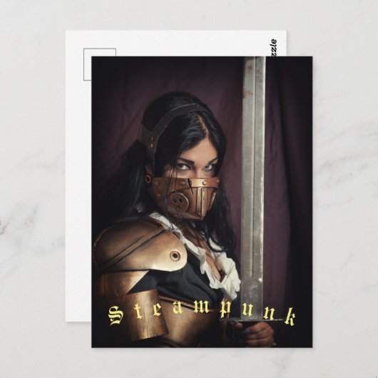 Steampunk Briefkaart (Voorkant / Achterkant)