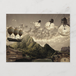 steampunk briefkaart